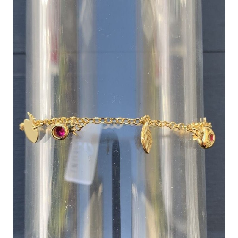 Bracciale Catenella Oro con Charme Melograno Kurshuni - GrelaParfum 1