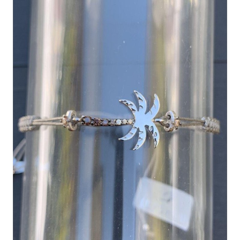 Bracciale Palma Filo Macramè Grigio Kurshuni - GrelaParfum 1