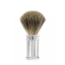 Pennello da Barba Manico Cromato - Edwin Jagger Original Toiletries - GrelaParfum 1