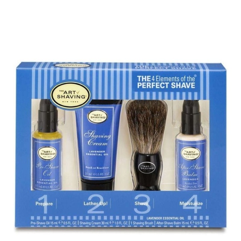 Lavander Kit 4 Elements of the Perfect Shave