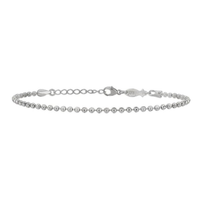 Bracciale Sfere In Argento 925 - Uomo E Donna - Regolabile 17-21,5 Cm - Fatto A Mano In Italia