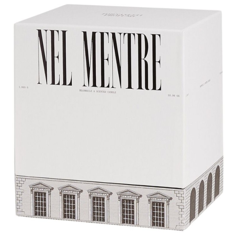 NEL MENTRE Candela Profumata Grande - Decoro Architettura 1020gr