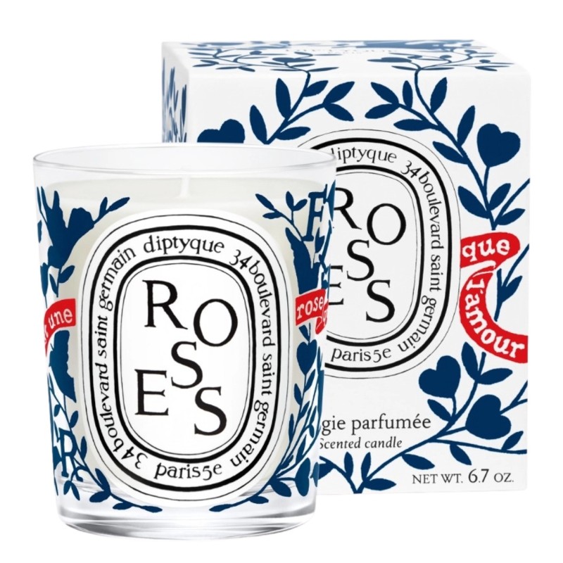 Diptyque Candela Roses 190gr Limited San Valentino